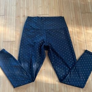 Glider black and pick spotted leggings